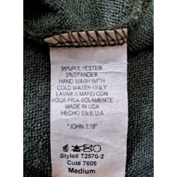 Beeson River Green Sweater Crisscross Top Long Sleeve Women's Size M Made in USA - Picture 6 of 10